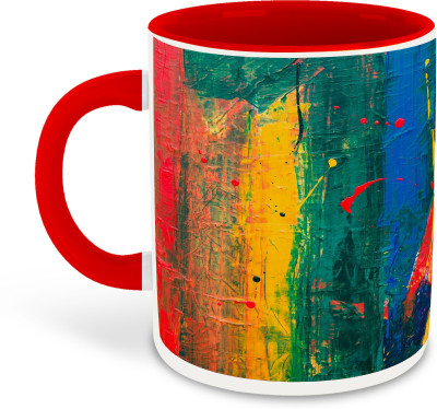 whats your kick new-wyk_Mug CM-BrushStroke-325 ml pack of 1 _NEW Ceramic Coffee Mug(325 ml)