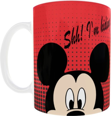 Marrwaad Crreation Mickey Mouse Ceramic Coffee Hollywood Marvel DC Movies Disney Animation Fans Ceramic Coffee Mug(330 ml)
