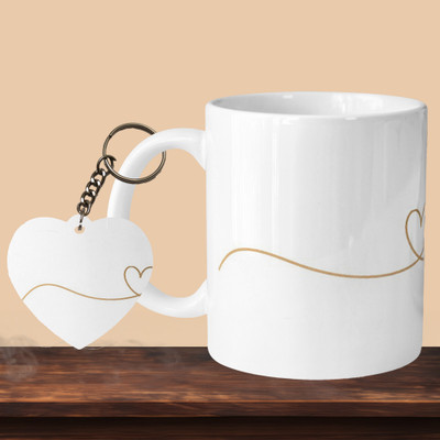 VM MALL 101_Love L-H Ceramic Coffee Mug(330 ml, Pack of 2)