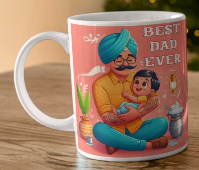 Goldencity Birthday Gift for Father, Anniversary Gift for Papa Love, Best Dad Ever Dad48 Ceramic Coffee Mug(330 ml)