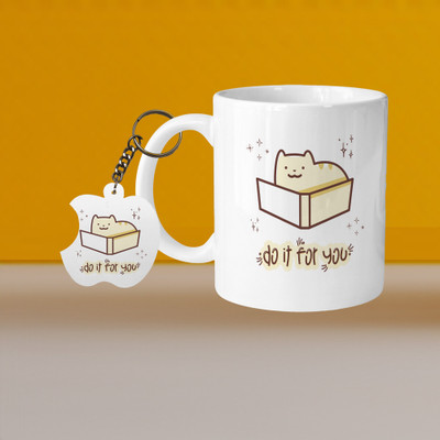 Print Ginnie 101_Perfect for Coffee and Tea - With Keychain VM Do It For You L A Ceramic Coffee Mug(325 ml)