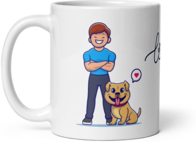 Mr UVD Dog Is love with his Boy Partner Ceramic Coffee Mug(350 ml)