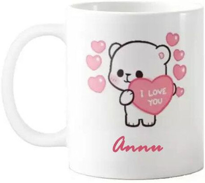 sublix Mug 325 ml pack of 1 MUG101_ANNU Ceramic Coffee Mug(325 ml)