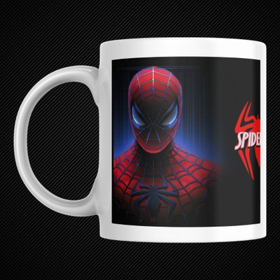 Mekal Enterprises SpiderMan Addition Coffee Ceramic Coffee Mug(350 ml)