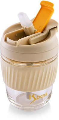 1Spark Onederful 3-in-1 Travel Tumbler with Straw Plastic Coffee Mug(350 ml)