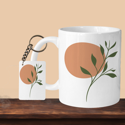 Printhorizon 101_Leaf L-R Ceramic Coffee Mug(330 ml)