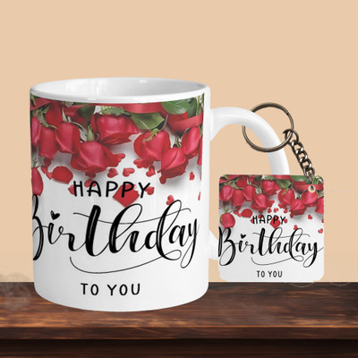VMSHOPPINGMART 101_VM Happy Birthday 03 R-S Ceramic Coffee Mug(333 ml, Pack of 2)