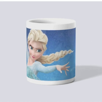 makekart Elsa Magic – Frozen Ice Queen Design Ceramic Coffee Mug(325 ml)