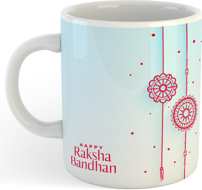 Daddy dream NEW-Best Gift For Brother & Sister, Happy Rakhi 161 Ceramic Coffee Mug(325 ml)