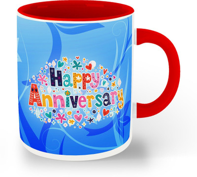 Daddy dream NEW-HappyAnniversary,1stAnniversary,-572 Ceramic Coffee Mug(325 ml, Pack of 3)