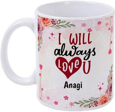 sublix Mug pack of 1 350 ml I Love You Anagi Ceramic Coffee Mug(350 ml)