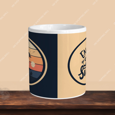 VM MALL 101_VM Full Heart L-R Ceramic Coffee Mug(330 ml, Pack of 2)