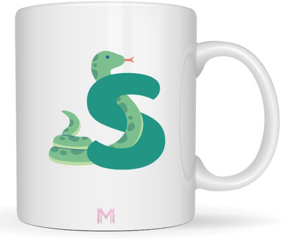 MaddockCorp Maddock S Alphabet Animals Printed for Kids Ceramic Coffee Mug(350 ml)