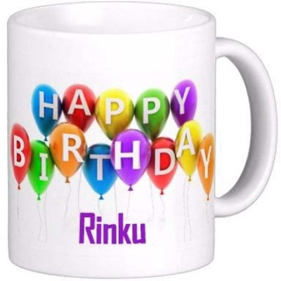 GNS Happy Birthday Gift for Rinku 004 Ceramic Coffee Mug(325 ml)