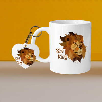 VM SHOPPING MALL VM Be Yourself L-R Ceramic Coffee Mug(330 ml, Pack of 2)