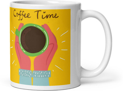 Mr UVD Coffee Time_MUGG Ceramic Coffee Mug(350 ml)