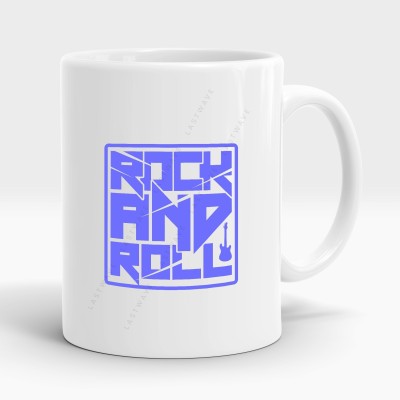 LASTWAVE Rock And Roll Design 2, Graphic Printed 325ml Ceramic Coffee Ceramic Coffee Mug(325 ml)