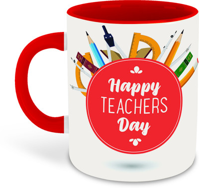 whats your kick Teachers Day Printed Red Coffee - D20 Ceramic Coffee Mug(325 ml)