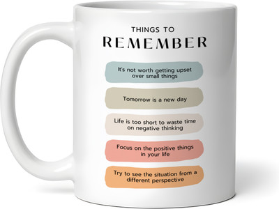 Gogirgit Things to Remember Ceramic Coffee Mug(330 ml)