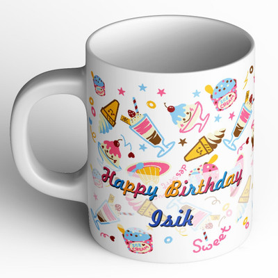 Abaronee NEW_Isik Happy Birthday b002 Ceramic Coffee Mug(350 ml)
