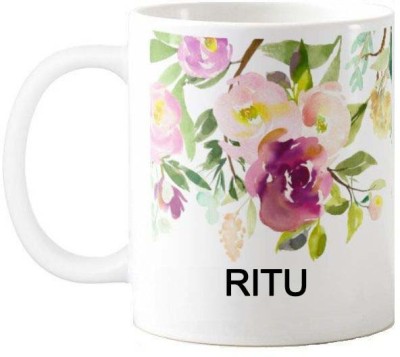 Exocticaa Happy Birthday Gift for Ritu 076 Ceramic Coffee Mug(325 ml)