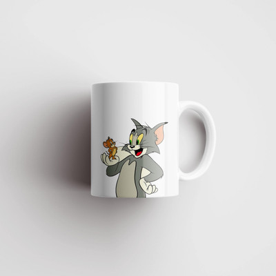 MugsNation Classic Tom & Jerry | Nostalgic Gift Design Printed Ceramic Coffee Mug(330 ml)