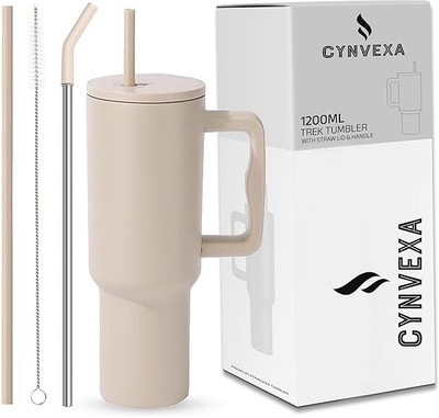 hkb 1200 ML Tumbler Sipper With Handle, Straw Stainless Steel Tumbler(1200 ml)