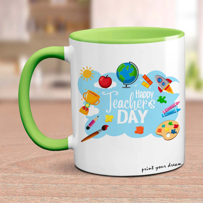 PRINT YOUR DREAM Teachar_day_spacial_mug_C Ceramic Coffee Mug(330 ml)