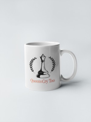 Epic Merch Queens Cry Too Ceramic Coffee Mug(350 ml)