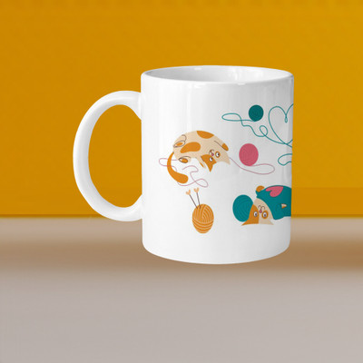 Print Ginnie 101_VM Be My Valentine L-H Ceramic Coffee Mug(325 ml)