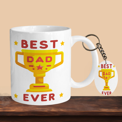 VM MALL 101_Best Dad Ever 01 R-O Ceramic Coffee Mug(330 ml)