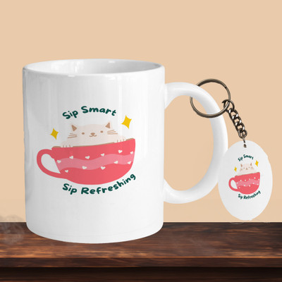 VM MALL 101_Sip Smart Sip Refershing R-O Ceramic Coffee Mug(330 ml)