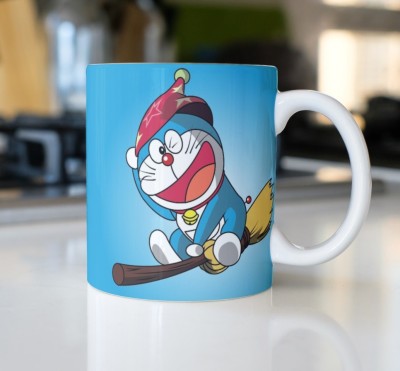 S Creation Tom & Jerry, Doraemon printed coffee mugs m-5 Ceramic Coffee Mug(350 ml)