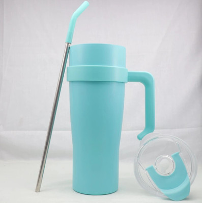 AANZIA Tumbler with Handle and Straw Lid Double Insulated Cup-PPT 1200 ml Sipper Stainless Steel Coffee Mug(1200 ml)