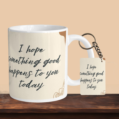 Printhorizon 101_I Hope Something R-R Ceramic Coffee Mug(330 ml, Pack of 2)