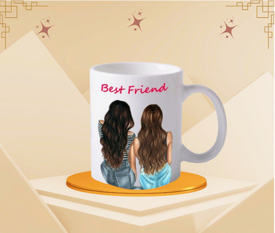 Nibhanshani My Best Friend Ceramic Coffee Mug(330 ml)