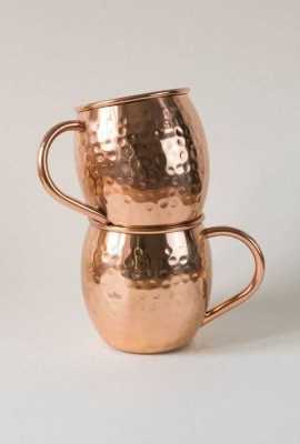 iclpro Copper mug set of 2 Copper Coffee Mug(350 ml, Pack of 2)