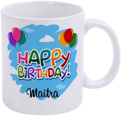 Ephriwala Happy Birthday Maitra Ceramic Coffee Mug(350 ml)