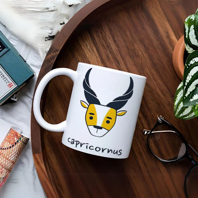 FLEXERSTYLE Cartoon Tom & Jerry Printed White Coffee Tea 11oz/325ml GifM_666 Ceramic Coffee Mug(325 ml, Pack of 2)