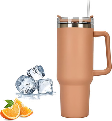 Ojra Tumbler with Handle and Straw Lid Water Bottle Travel Coffee Cup Hot &Cold Stainless Steel Tumbler(1200 ml)