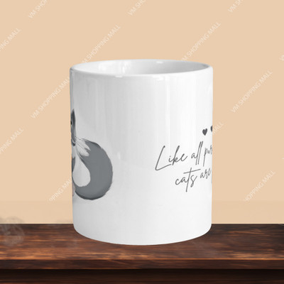 Print Ginnie 101_Life Is Pure R-R Ceramic Coffee Mug(325 ml)