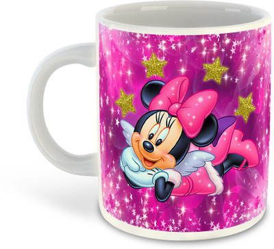 FLEXERSTYLE NEW2025-Mickey Mouse Printed White Coffee - D24 Ceramic Coffee Mug(325 ml)