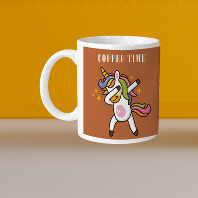 VM MALL 101_VM Crayon Flower L Ceramic Coffee Mug(300 ml)