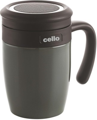 cello Lexus | Vacuum Insulated Travel | Usage for Hot & Cold Drink | Green Stainless Steel Coffee Mug(500 ml)