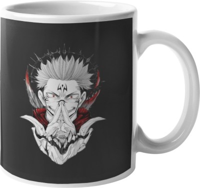 Manga Shop Sukuna Digital Art Illustration Jujustu Kaisen Anime Character Printed Cup Tea Ceramic Coffee Mug(325 ml)