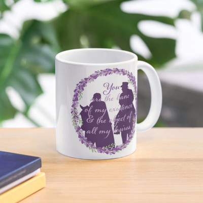 craft maniacs BRIDGERTON BANE TO MY EXISTENCE 330 ML WHITE MUG Ceramic Coffee Mug(330 ml)