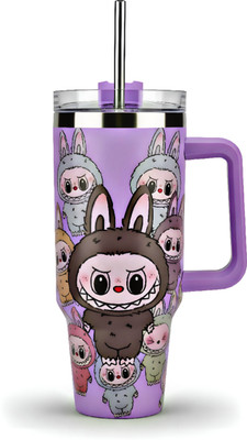 tumbless Labubu 1200 ML Purple Tumbler – Double Wall Insulated for Coffee, Water Stainless Steel Tumbler(1200 ml)