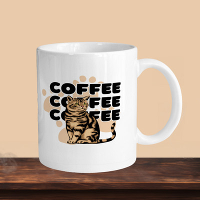 VMSHOPPINGMART 101_Coffee R Ceramic Coffee Mug(330 ml)