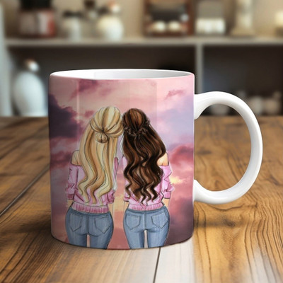 Mahakaal Bff01 Ceramic Coffee Mug(300 ml)
