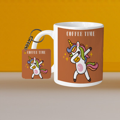 Print Ginnie 101_VM Crayon Flower L-S Ceramic Coffee Mug(325 ml)